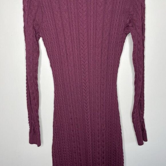 RONNY KOBO Collective Sweater Dress Women Medium Backless Midi Dark Red - Picture 5 of 14